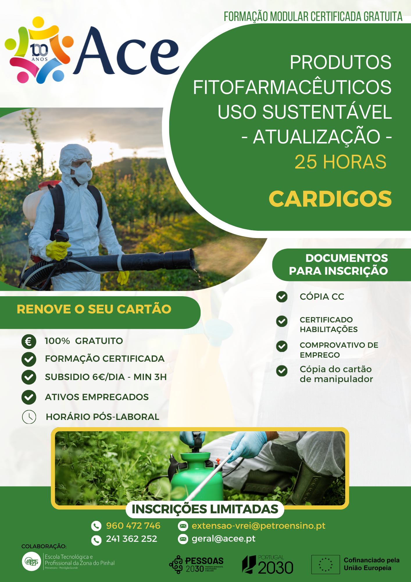 formacao fitofarmaceuticos renovacao cartao